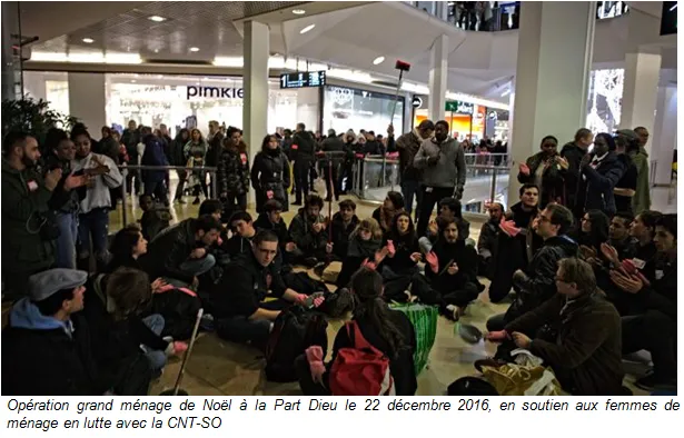 Bilan de l'action du 22/12, au centre commercial Lyon-Part Dieu : la lutte paye, et la syndicalisation aussi !
