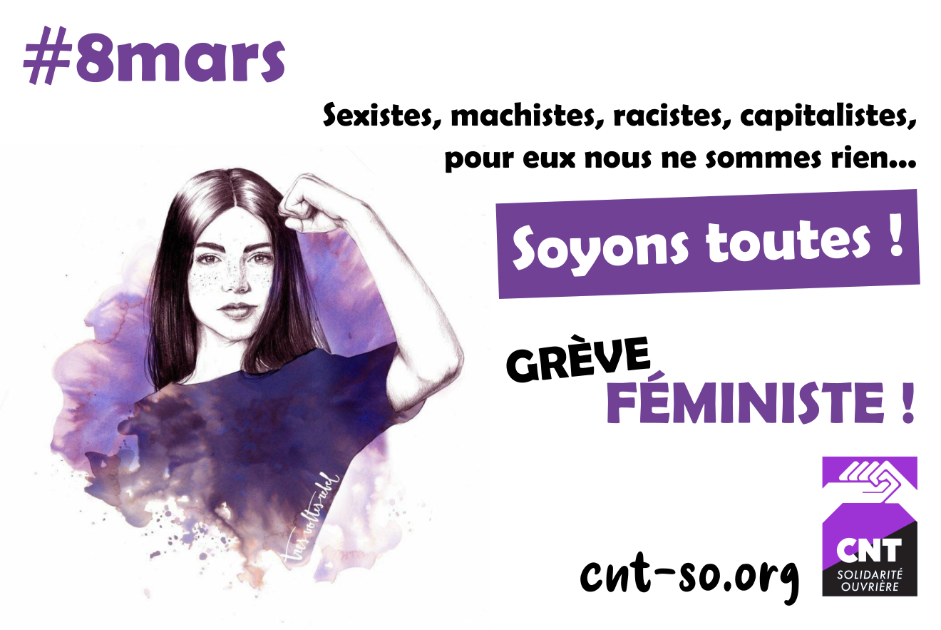 08 mars 2022 : journée internationale de lutte pour les droits des femmes !