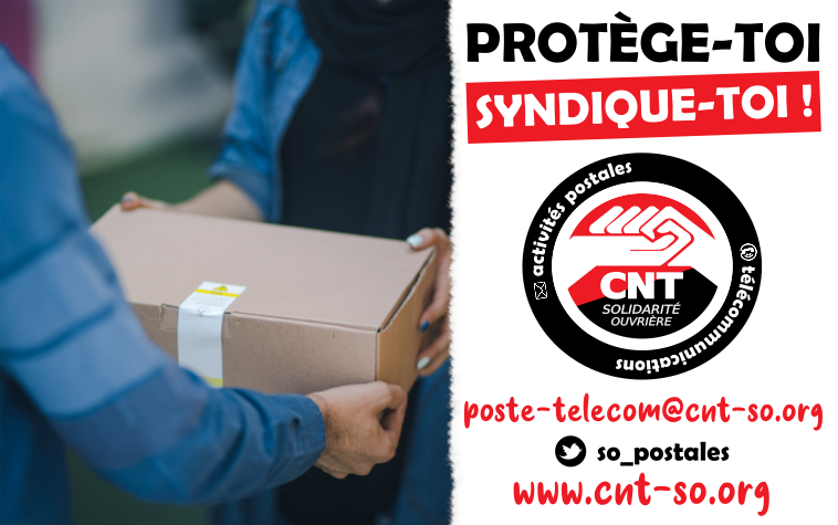 Intérimaires de la Poste : prenez la parole ! Campagne nationale de la CNT-SO