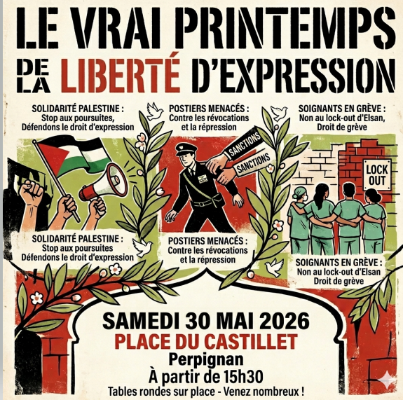 Communiqué du COLLECTIF « Pour un vrai printemps de la liberté d’expression et contre l’extrême droite » (Perpignan)