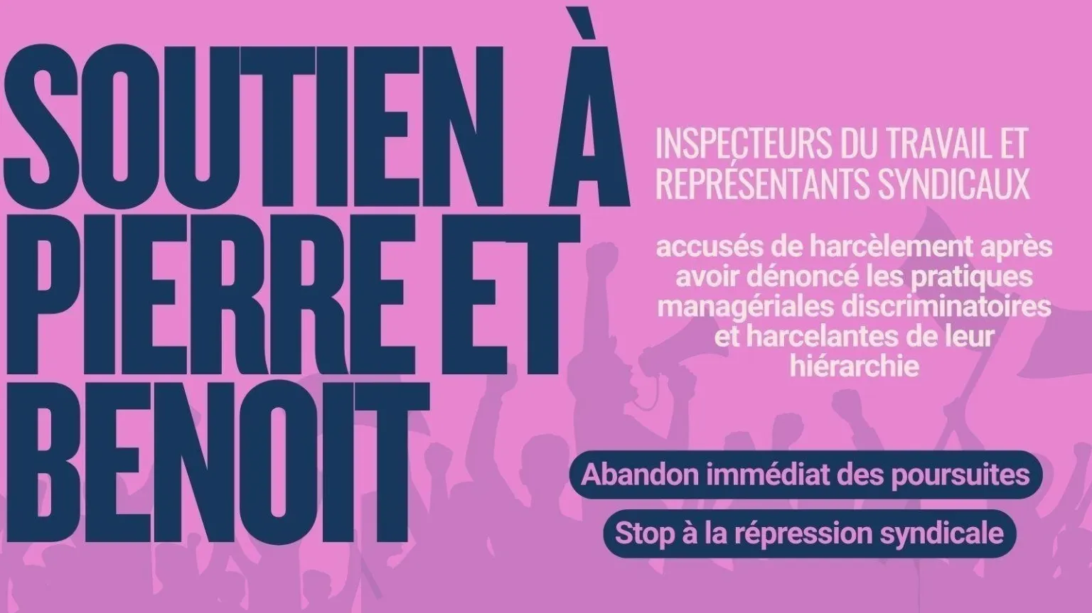 Non à la répression antisyndicale au ministère du travail !